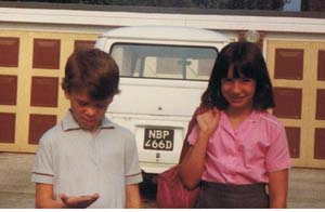 Me & my sister, with the Splitty.